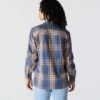 Tencel™-Faser-Serie: Locker sitzendes Twill-Karo-Hemd für Damen