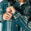 Tencel™-Faser-Serie: Locker sitzendes Twill-Karo-Hemd für Damen