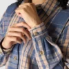 Tencel™-Faser-Serie: Locker sitzendes Twill-Karo-Hemd für Damen