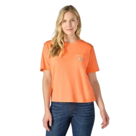 Tencel-Hemd für Damen, locker sitzend, leicht, mit Rundhalsausschnitt und Tasche