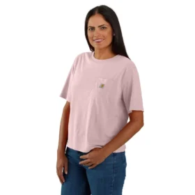 Tencel-Hemd für Damen, locker sitzend, leicht, mit Rundhalsausschnitt und Tasche