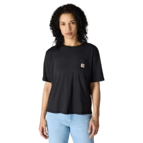 Tencel-Hemd für Damen, locker sitzend, leicht, mit Rundhalsausschnitt und Tasche