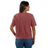 Tencel-Hemd für Damen, locker sitzend, leicht, mit Rundhalsausschnitt und Tasche