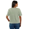 Tencel-Hemd für Damen, locker sitzend, leicht, mit Rundhalsausschnitt und Tasche