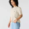 Tencel-Hemd für Damen, locker sitzend, leicht, mit Rundhalsausschnitt und Tasche