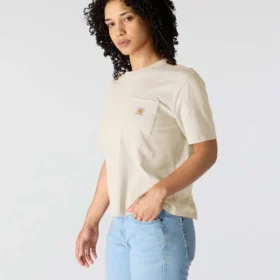 Tencel-Hemd für Damen, locker sitzend, leicht, mit Rundhalsausschnitt und Tasche