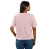Tencel-Hemd für Damen, locker sitzend, leicht, mit Rundhalsausschnitt und Tasche