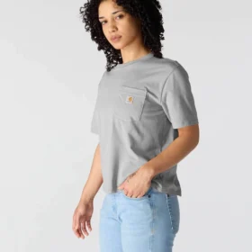 Tencel-Hemd für Damen, locker sitzend, leicht, mit Rundhalsausschnitt und Tasche