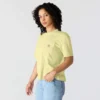 Tencel-Hemd für Damen, locker sitzend, leicht, mit Rundhalsausschnitt und Tasche