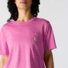 Tencel-Hemd für Damen, locker sitzend, leicht, mit Rundhalsausschnitt und Tasche