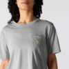 Tencel-Hemd für Damen, locker sitzend, leicht, mit Rundhalsausschnitt und Tasche