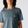 Tencel-Hemd für Damen, locker sitzend, leicht, mit Rundhalsausschnitt und Tasche