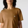 Tencel-Hemd für Damen, locker sitzend, leicht, mit Rundhalsausschnitt und Tasche