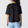 Tencel-Hemd für Damen, locker sitzend, leicht, mit Rundhalsausschnitt und Tasche