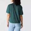 Tencel-Hemd für Damen, locker sitzend, leicht, mit Rundhalsausschnitt und Tasche