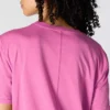 Tencel-Hemd für Damen, locker sitzend, leicht, mit Rundhalsausschnitt und Tasche