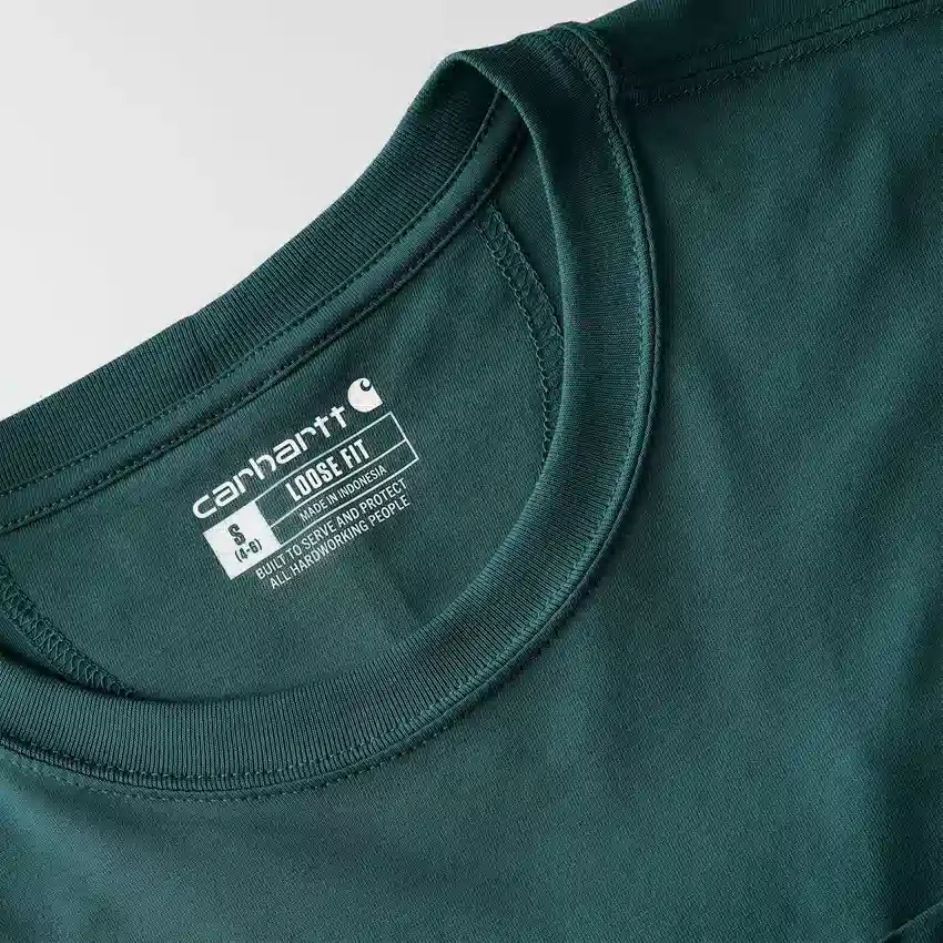 Tencel-Hemd für Damen, locker sitzend, leicht, mit Rundhalsausschnitt und Tasche