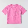 Tencel-Hemd für Damen, locker sitzend, leicht, mit Rundhalsausschnitt und Tasche