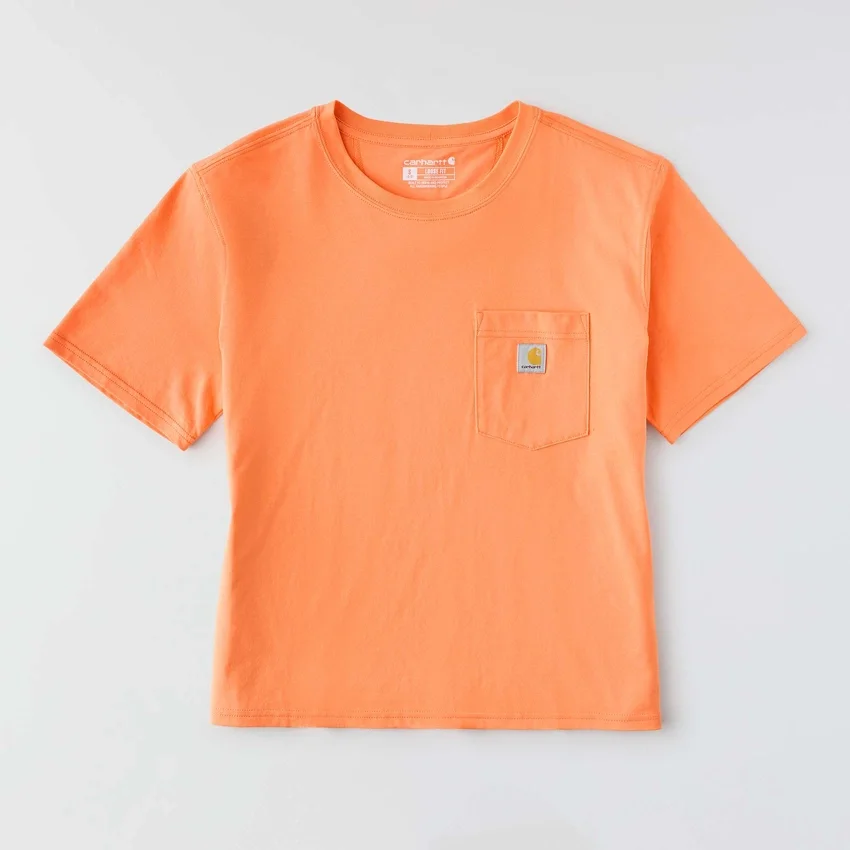 Tencel-Hemd für Damen, locker sitzend, leicht, mit Rundhalsausschnitt und Tasche