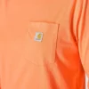 Tencel-Hemd für Damen, lockere Passform, lange Armlinge, Rundhalsausschnitt und Tasche