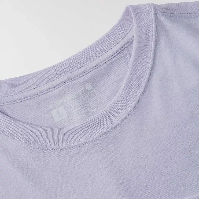 Tencel-Hemd für Damen, lockere Passform, lange Armlinge, Rundhalsausschnitt und Tasche