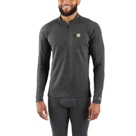Thermobluson für Herren mit Viertelreissverschluss – carhartt Force® – mittelschwer – Poly-Wolle