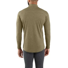 Thermobluson für Herren mit Viertelreissverschluss – carhartt Force® – mittelschwer – Poly-Wolle