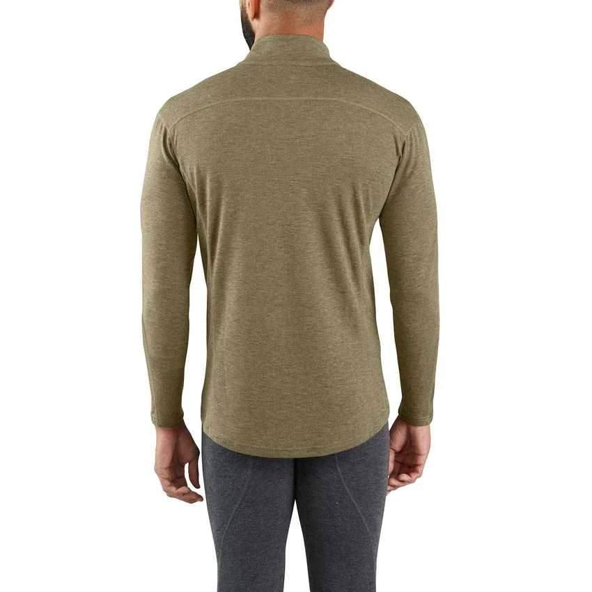 Thermobluson für Herren mit Viertelreissverschluss – carhartt Force® – mittelschwer – Poly-Wolle