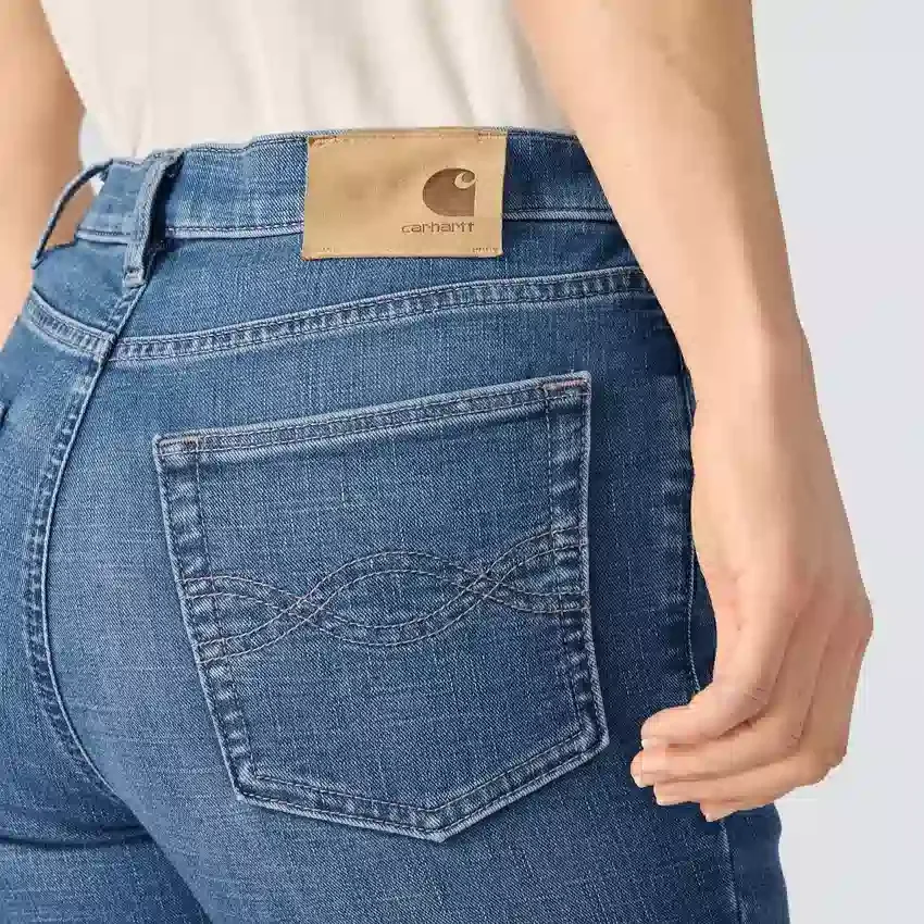 Tiller High-Rise Bootcut-Jeans für Damen