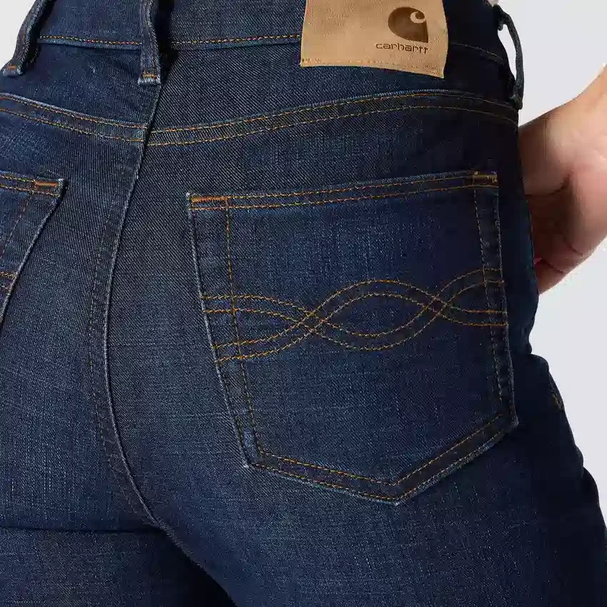 Tiller High-Rise Bootcut-Jeans für Damen