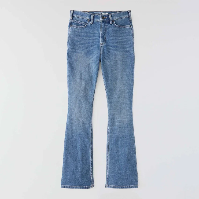 Tiller High-Rise Bootcut-Jeans für Damen