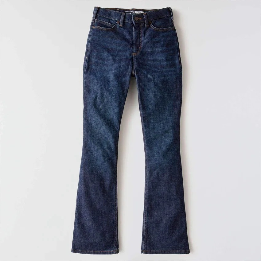 Tiller High-Rise Bootcut-Jeans für Damen