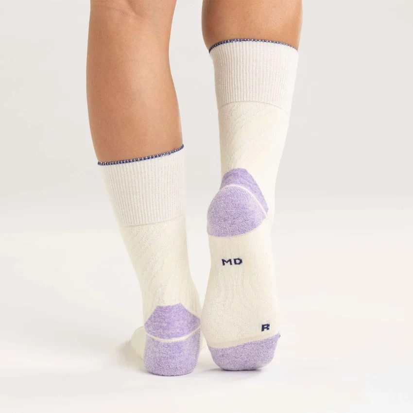 Topo Short Crew-Socken für Damen, mittelschwer, im Twin-Knit-Verfahren gestrickt