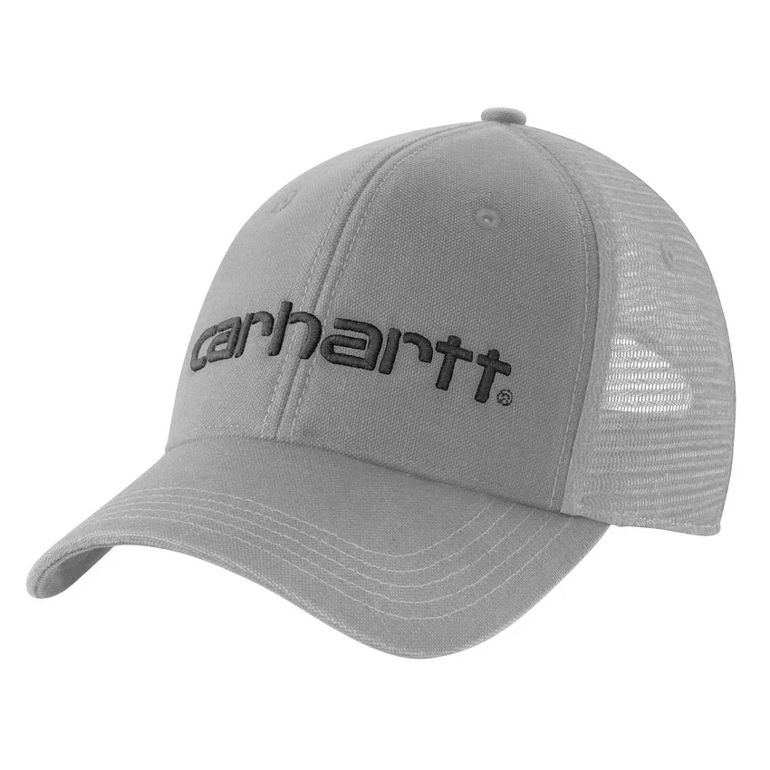 Trucker-Cap aus Canvas mit Netzrückseite und Logo