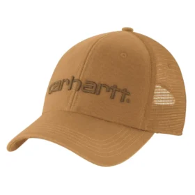 Trucker-Cap aus Canvas mit Netzrückseite und Logo