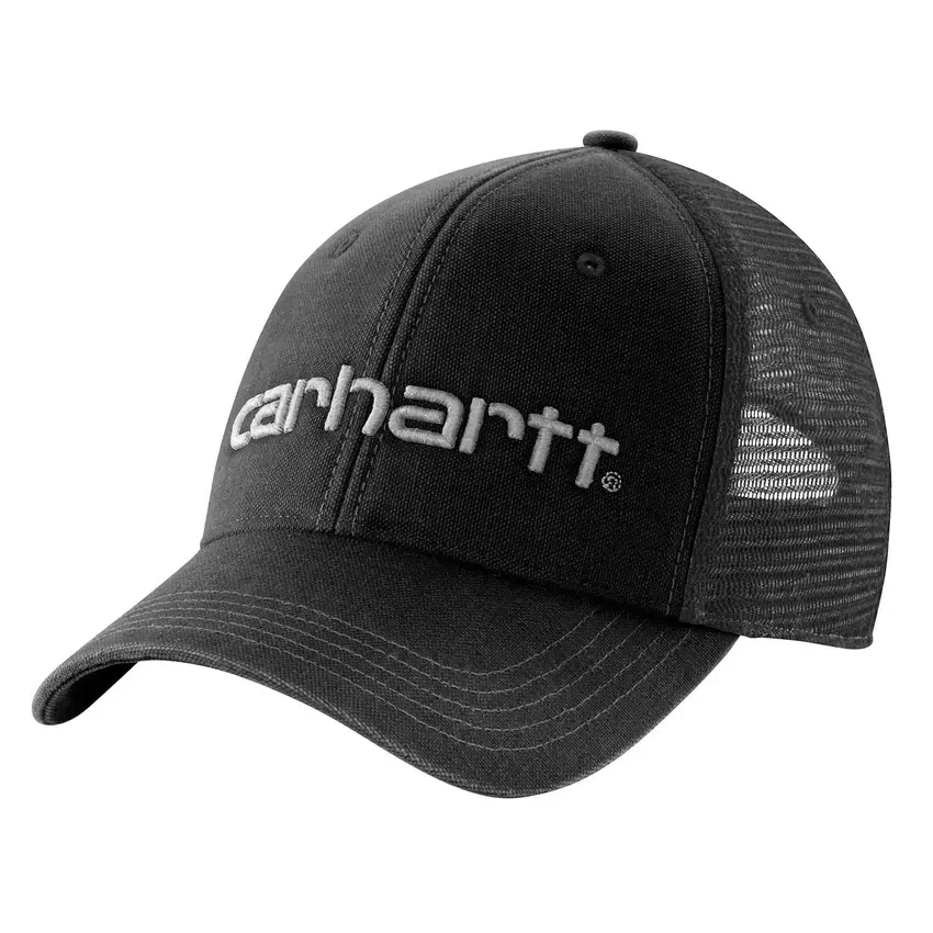 Trucker-Cap aus Canvas mit Netzrückseite und Logo