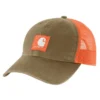 Trucker-Cap aus Canvas mit Netzrückseite und Logo