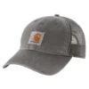Trucker-Cap aus Canvas mit Netzrückseite und Logo