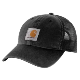 Trucker-Cap aus Canvas mit Netzrückseite und Logo