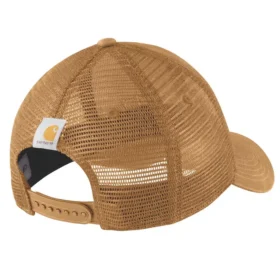 Trucker-Cap aus Canvas mit Netzrückseite und Logo