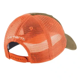 Trucker-Cap aus Canvas mit Netzrückseite und Logo