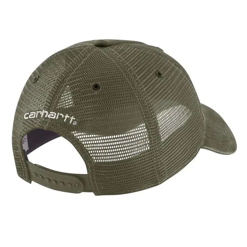 Trucker-Cap aus Canvas mit Netzrückseite und Logo