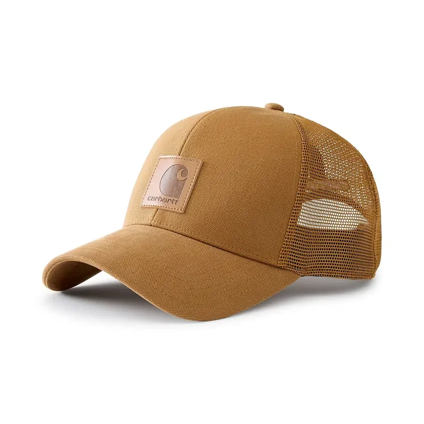 Trucker-Cap aus gewaschenem Duck-Stoff mit Mesh-Rückseite