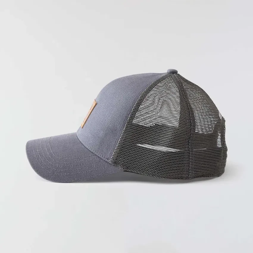 Trucker-Cap aus gewaschenem Duck-Stoff mit Mesh-Rückseite