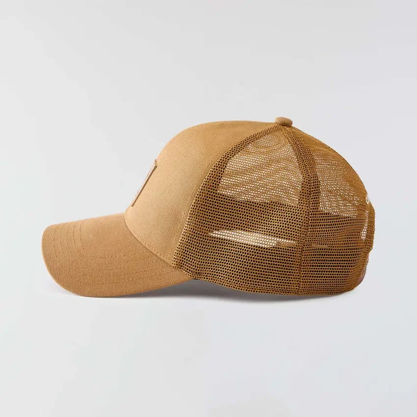 Trucker-Cap aus gewaschenem Duck-Stoff mit Mesh-Rückseite