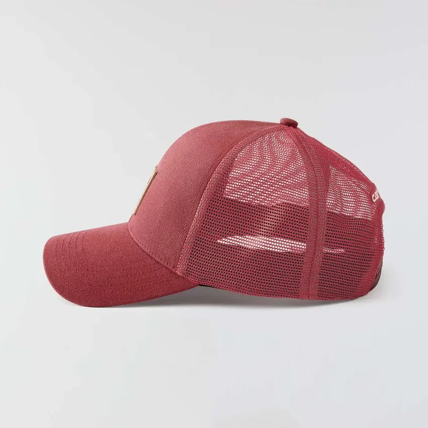 Trucker-Cap aus gewaschenem Duck-Stoff mit Mesh-Rückseite