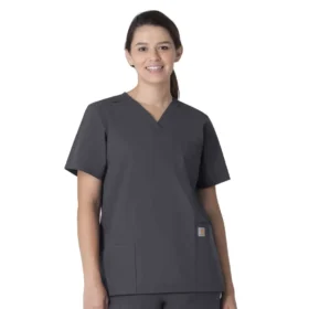 Unisex Force Essentials V-Ausschnitt-Scrub-Oberteil mit 6 Taschen