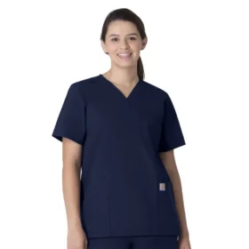 Unisex Force Essentials V-Ausschnitt-Scrub-Oberteil mit 6 Taschen