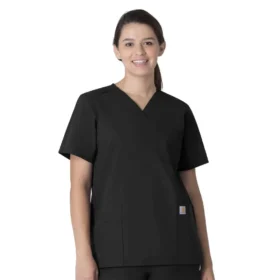 Unisex Force Essentials V-Ausschnitt-Scrub-Oberteil mit 6 Taschen