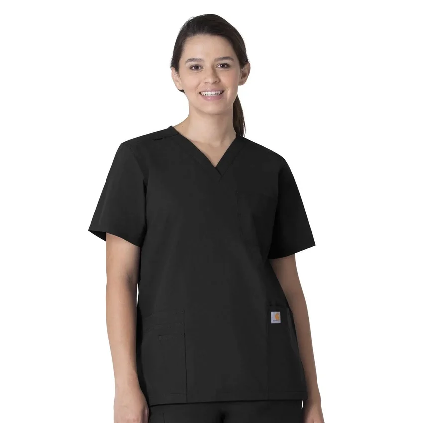 Unisex Force Essentials V-Ausschnitt-Scrub-Oberteil mit 6 Taschen